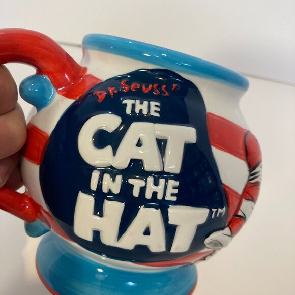 Dr. Seuss The Cat In The Hat Ceramic Large Coffee Mug Cup 2003 Official Movie - Picture 3 of 11